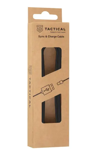 Tactical Smooth Thread data transfer and charging cable | USB-C to USB-C | 1m | black