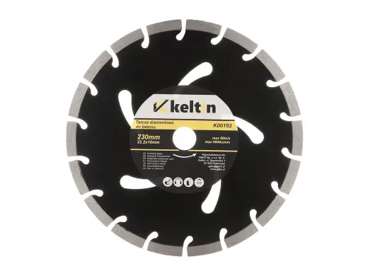 Segmenteeritud teemantketas 230x22,2x10mm /must/