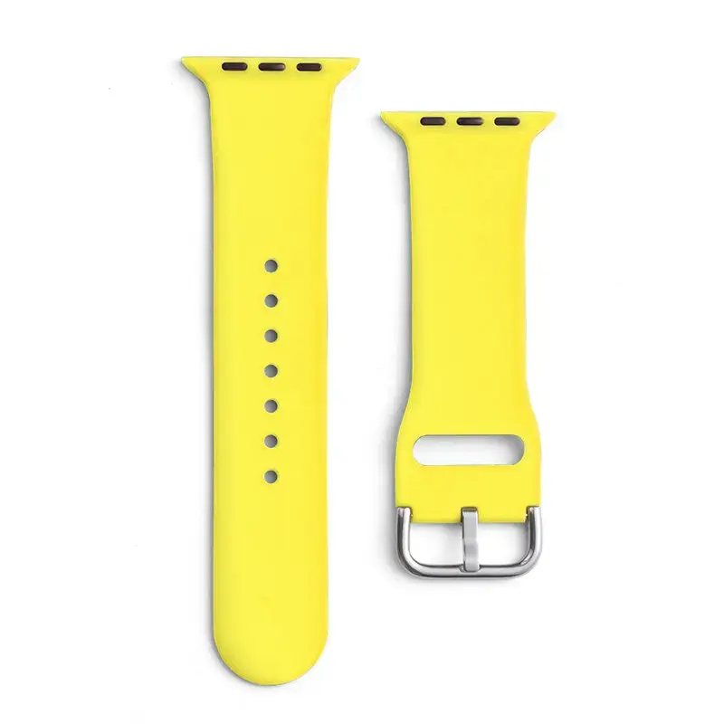 Silikona viedpulksteņa siksniņa priekš Apple Watch (38/40/41 mm) | silikons | dzeltena