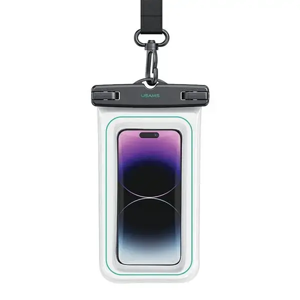 USAMS Etui wodoodporne 6.7" IP68 biały|white FSD1302 (US-YD013)