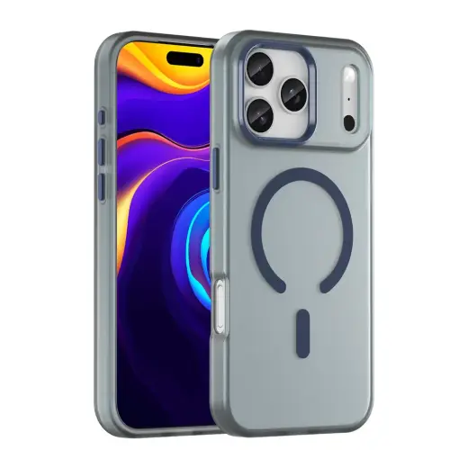 Magnetic Abrasive telefoni ümbris MagSafe toega iPhone 17 Pro sinine