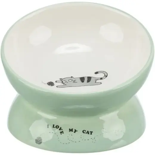 Bļoda dzīvniekiem, keramika - Trixie Bowl, elevated, ceramic, 0.15 l/13 cm