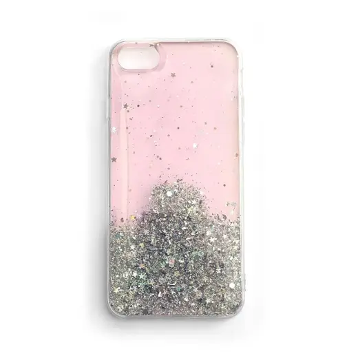 Wozinsky Star Glitter Shining telefoni ümbris iPhone 12 Pro Max roosa