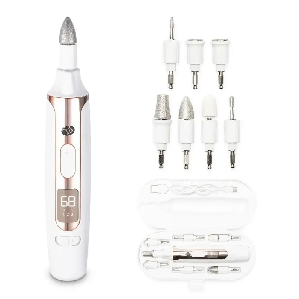 Rio Precision Pro Electric Nail File in White
