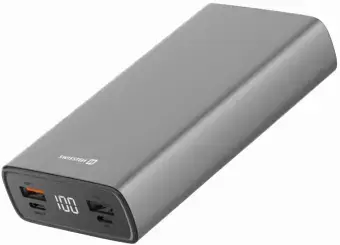 Swissten 20000 mAh 20W Power Delivery Pelēks