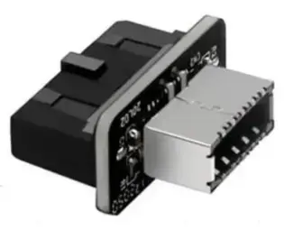 Adapteris Gembird USB 3.0 19Pin (internal) to Type-E (front panel USB-C)