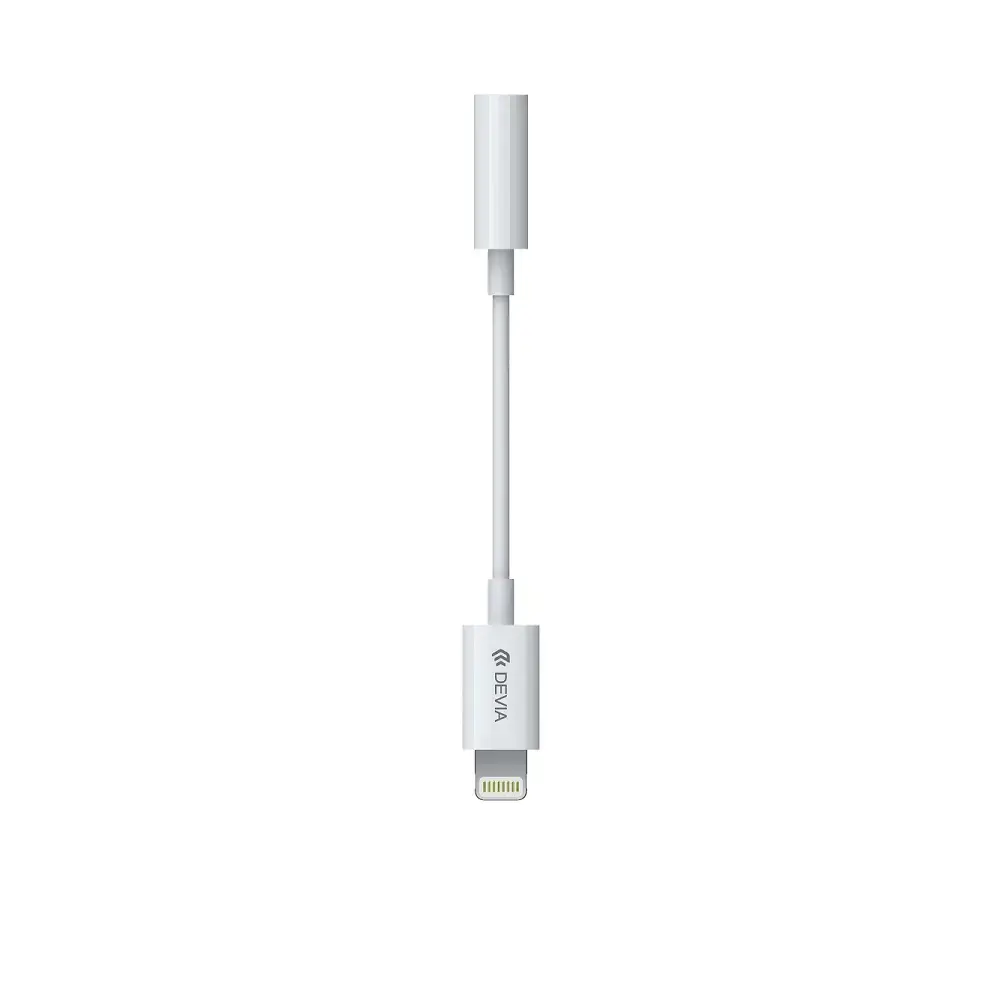 Devia adapter Smart jack 3,5mm - Lightning white