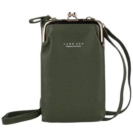 Knitted bag for phone GCW01 green