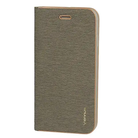 Vennus grāmatveida maciņš telefonam iPhone 14 Pro pelēks