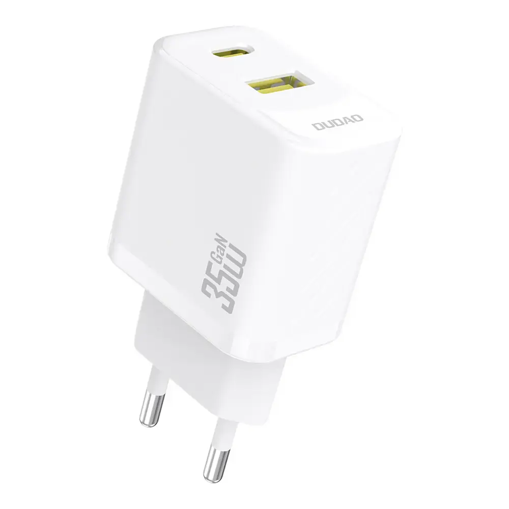 Dudao A27 MaxC tīkla lādētājs | 35W | PD, GaN | USB-C, USB-A | balts