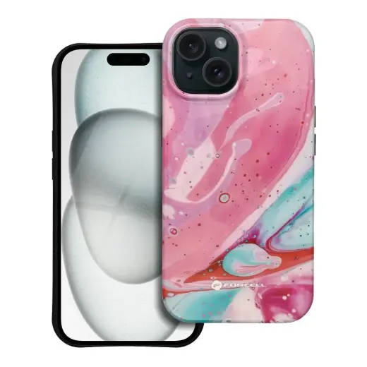 Forcell F-Protect Mirage maciņš ar MagSafe atbalstu telefonam iPhone 15 daudzkrāsains