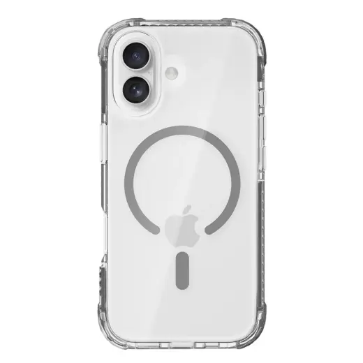 Rock Crystal Clear Magnetic Series чехол для телефона iPhone 17 прозрачный чёрный