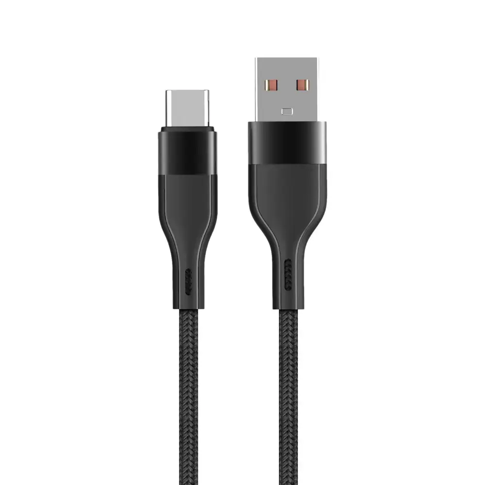 Maxlife MXUC-07 datu pārraides un uzlādes vads | USB-A uz USB-C | 15W | 1m | melns