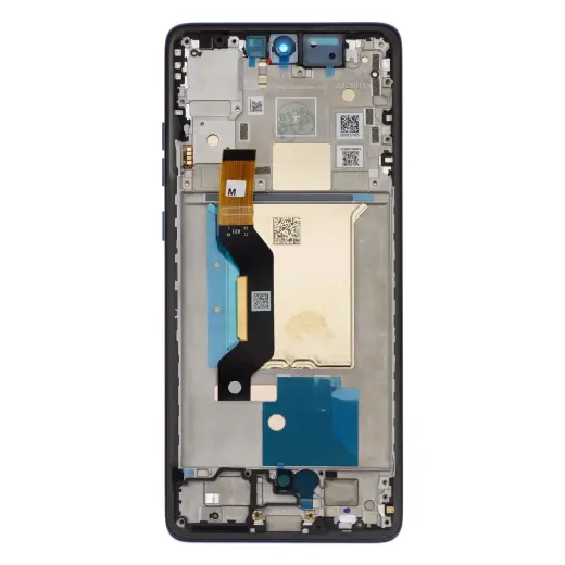Motorola Edge 60 LCD Display + Touch Unit + Front Cover Gibraltar Sea (Service Pack)