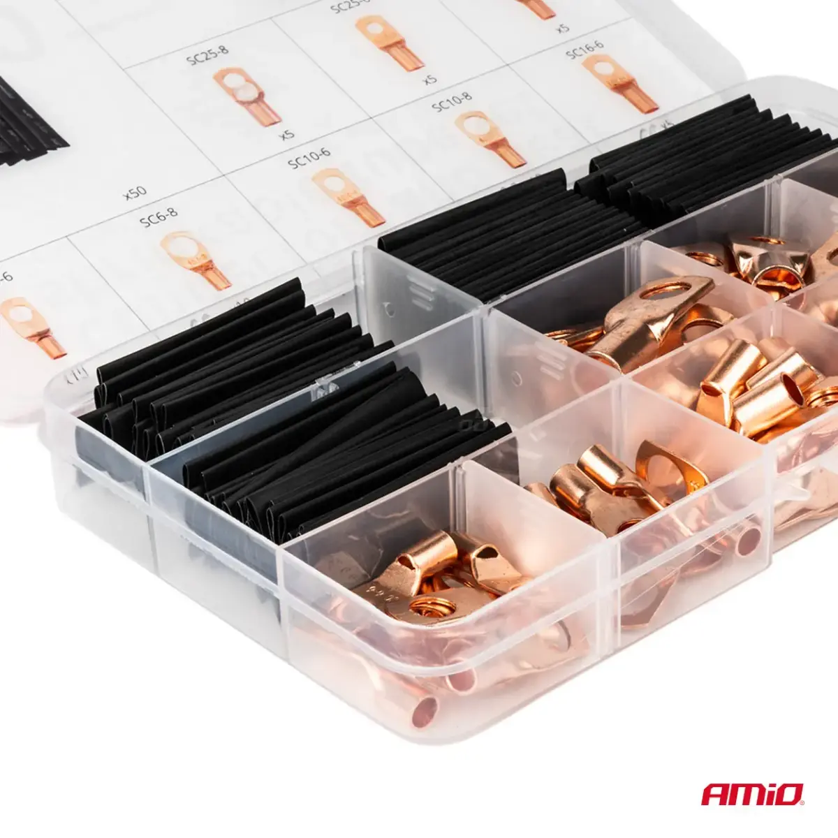 Heat shrink wire Connectors and Tubes 140pcs AMIO-04121