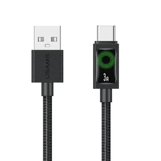 USAMS U92 провод для передачи данных и зарядки | USB-C на USB-A | 18W | 1.2m | чёрный