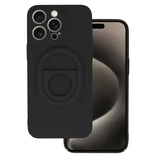 Tel Protect Magnetic Elipse maciņš telefonam iPhone 15 Pro Max melns