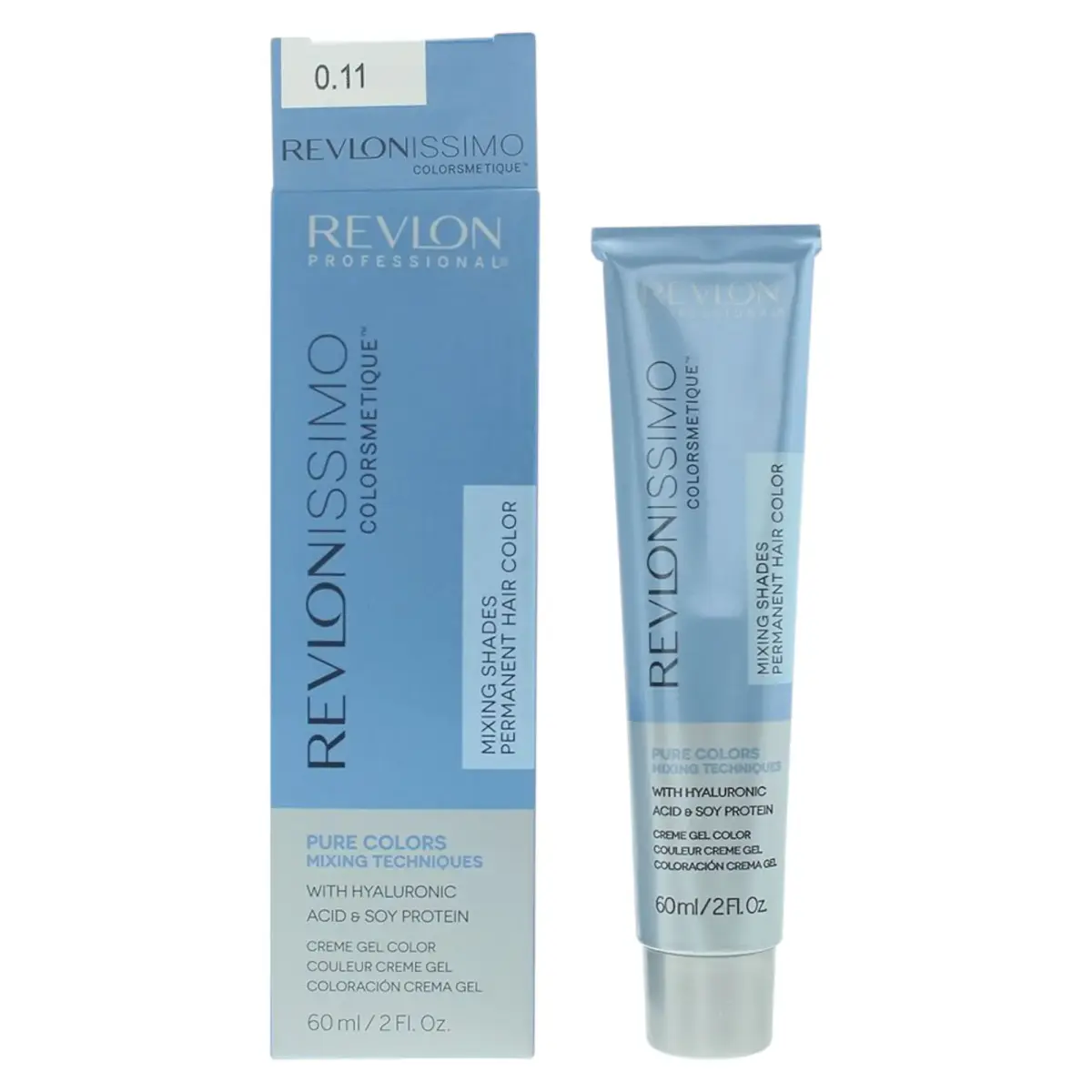 Revlon, Revlonissimo Colorsmetique, Nourishing, Permanent Hair Dye, 0.11 Grey, 60 ml