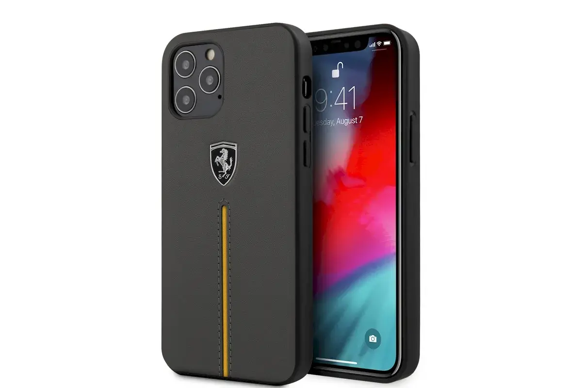 Ferrari FEOMSHCP12MDG Off Track Izturīgs Silikona Aizsargapvalks Apple iPhone 12 | 12 Pro Pelēks