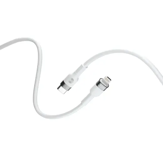 Forever Flexible data transfer and charging cable | USB-C to Lightning | 20W | 2m | white