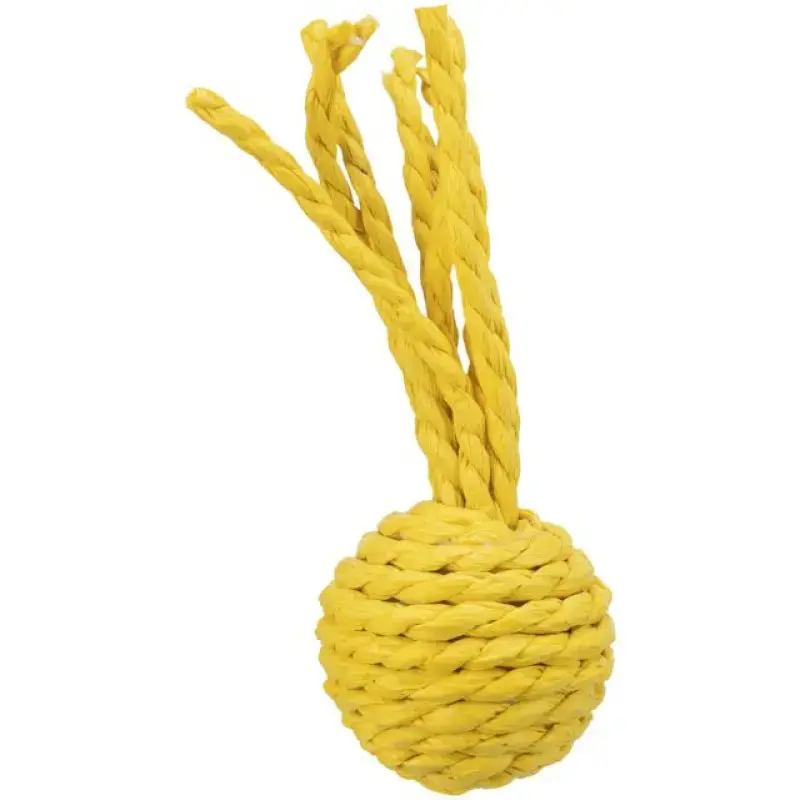 Rotaļlieta kaķiem : Trixie Rattle ball, paper rope, ø 4 × 11 cm, 1 gab
