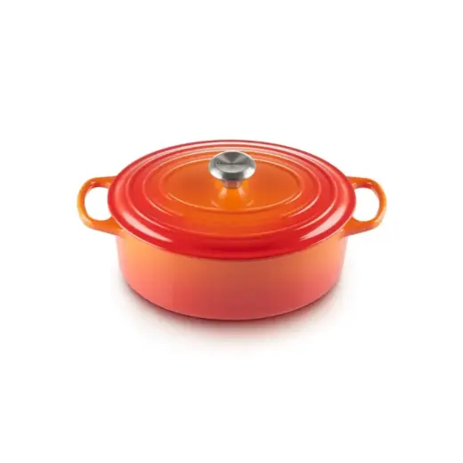 Čuguna katls ovāls 27cm / 4,1L oranžs