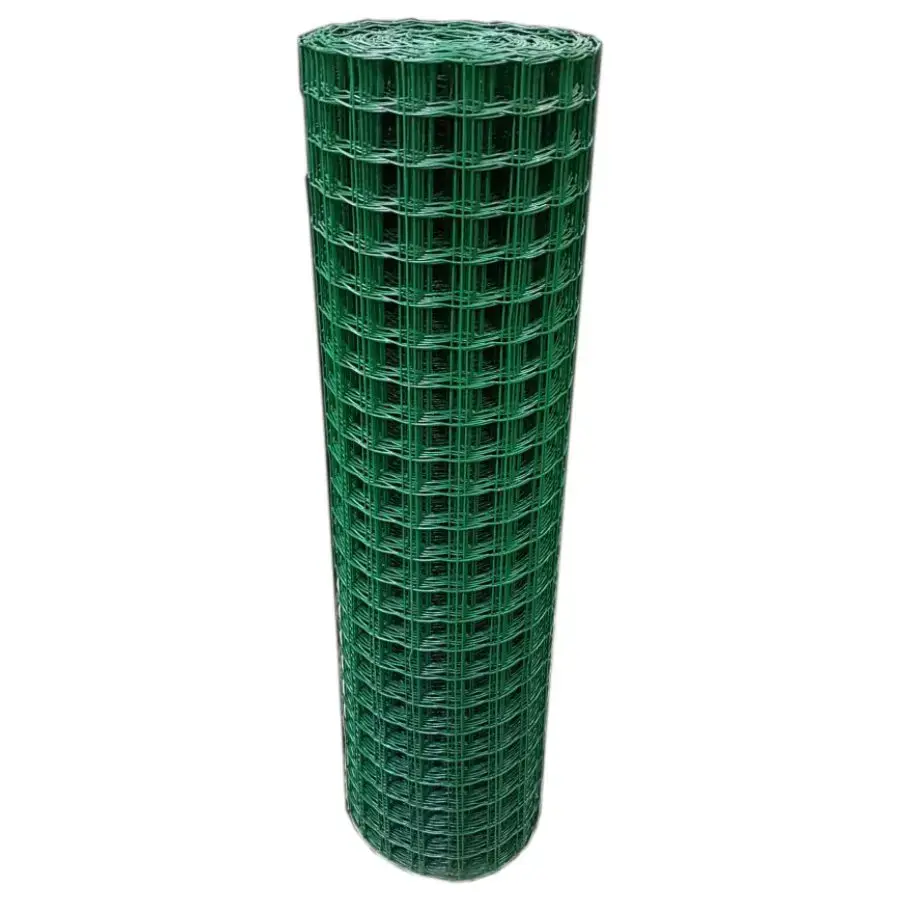 Welded mesh fence with PVC coating 0.5mx5m (12.7x12.7)
