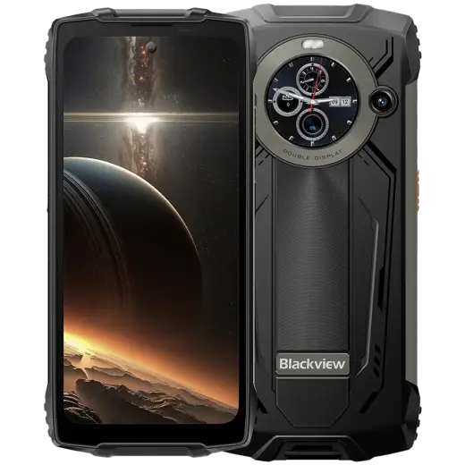 Blackview Rugged BV8200 LTE 6.5-inch FHD+IPS 1080x2400 120Hz Corning 3th + 1.3-inch 360x360 12+256GB MT8781 Octa-core 2.2GHz 8800mAh NO Charger CAM Front 32MP Rear 50+13MP IP68/IP69K/MIL-STD-810H NFC Fingerprint  Black