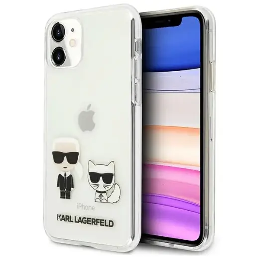 Karl Lagerfeld KLHCN61CKTR Karl & Choupette cover for Apple iPhone 11 transparent