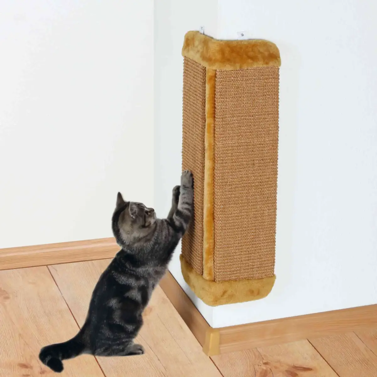 Nagu asināmais : Trixie Scratching Board for Corners 32*60cm, brown