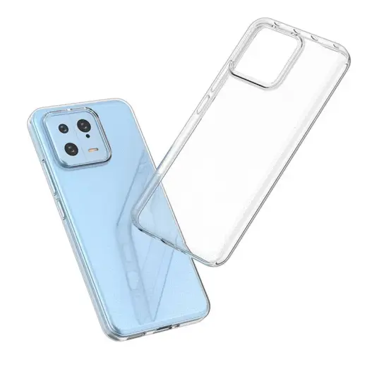 Fusion Ultra Back Case 1 mm patvarus silikoninis apsauginis dėklas Xiaomi 13, skaidrus