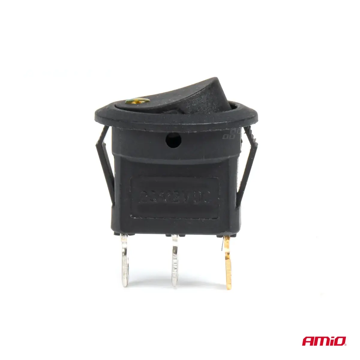 Round switch with yellow light AMIO-03962