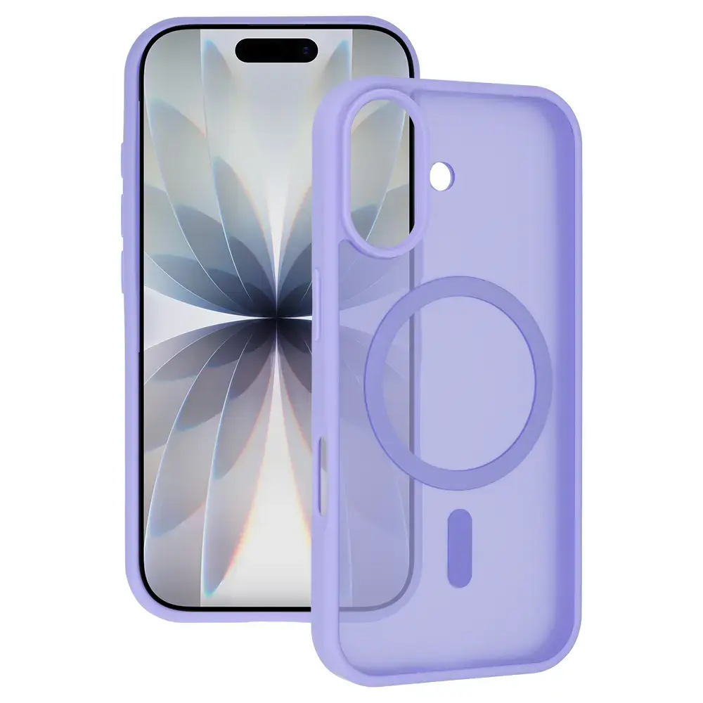 Tel Protect Aura Matte Magsafe Case for Iphone 17 purple