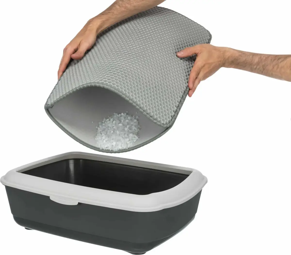 Kaķu tualetes paklājs - Trixie Cat litter tray sieve-mat, EVA, 40 × 70 cm, grey