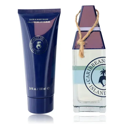 Set Caribbean Joe: Island Supply Azure Sails, Eau De Toilette, For Men, 125 ml + Island Supply Azure Sails, Shower Gel & Shampoo 2-In-1, 100 ml