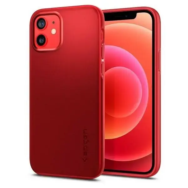 Spigen Thin Fit iPhone 12|12 Pro czerwony |red ACS02252