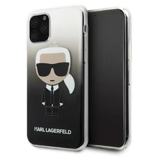 Karl Lagerfeld KLHCN58TRDFKBK iPhone 11 Pro czarny|black Gradient Ikonik Karl
