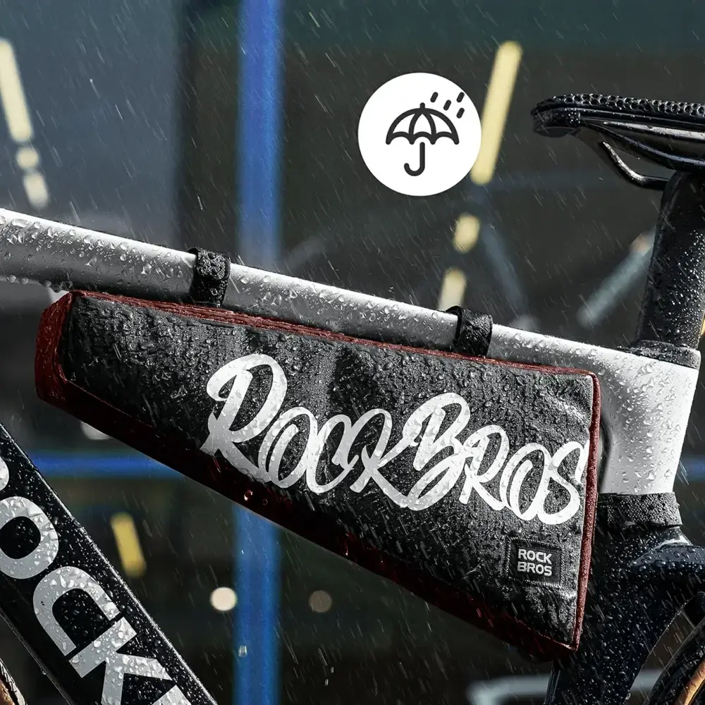 Torba rowerowa Rockbros G008 Flash Journey na ramę trójkątna XL 1,9 l - czarno-czerwona