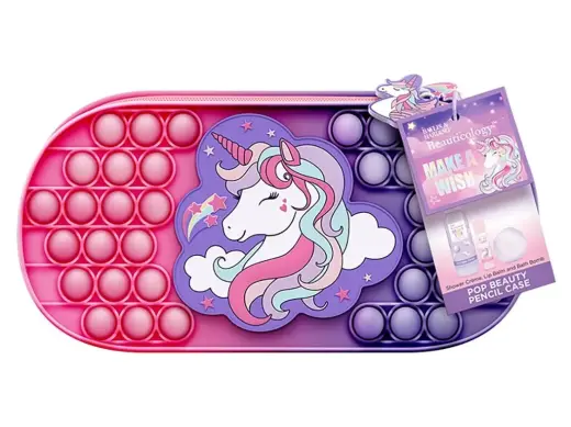 Baylis & Harding Beauticology Cosmic Unicorn Pop Beauty Pencil Case Gift Set in Clear