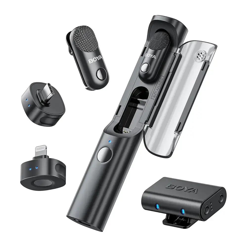 Mikrofon BOYA MAGIC-02 bezprzewodowy 2.4GHz USB-C - czarny
