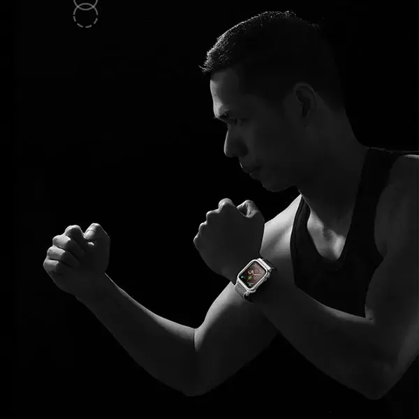 USAMS viedpulksteņa siksniņa priekš Apple Watch 4/5/6/7/SE (40/41 mm) | neilons | pelēka