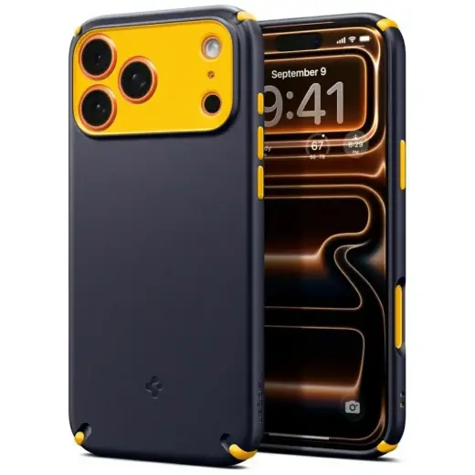 Spigen Nano Pop Hybrid Mag telefoni ümbris MagSafe toega iPhone 17 Pro tumesinine