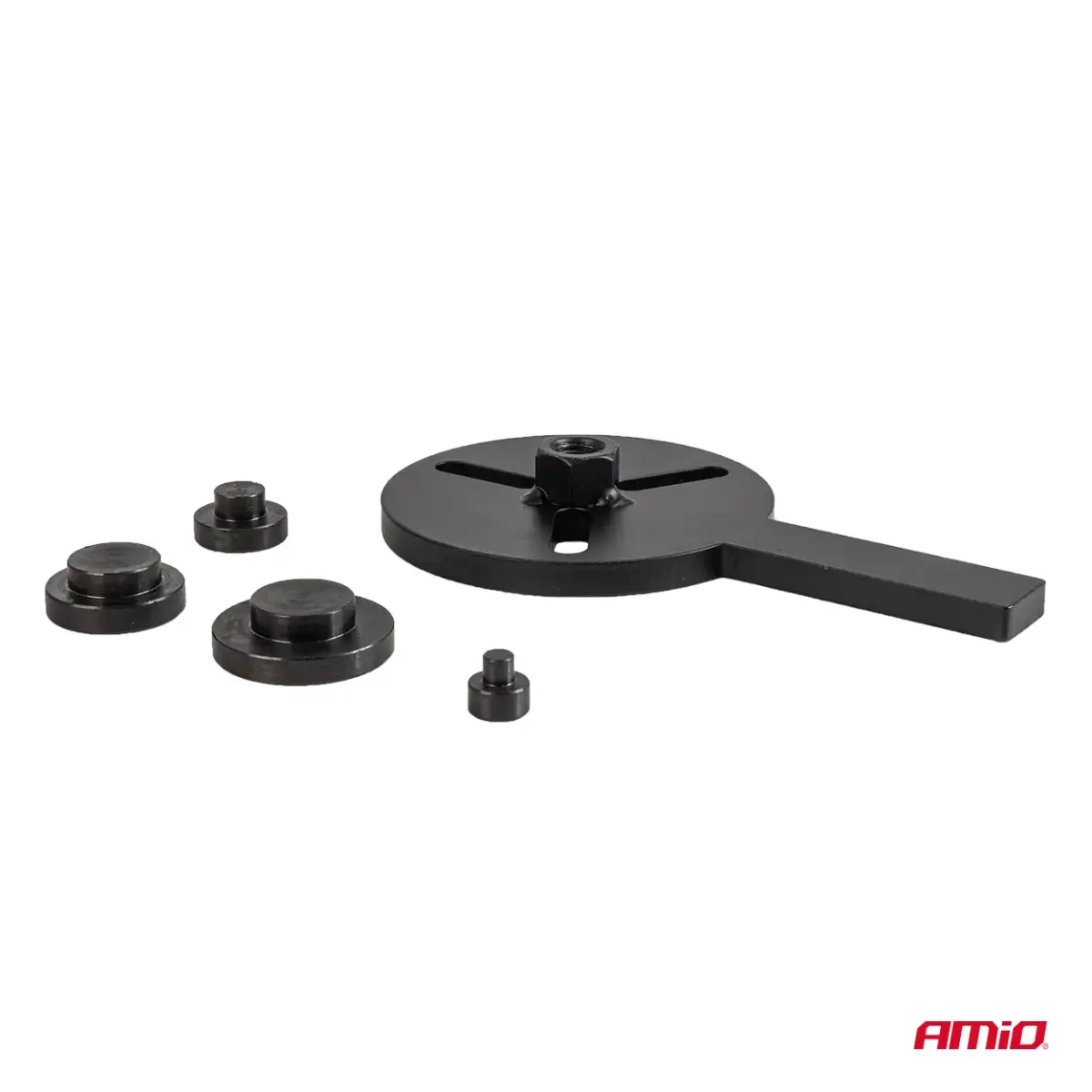 Three-claw bearing puller with hooks 44 elements AMIO-04760