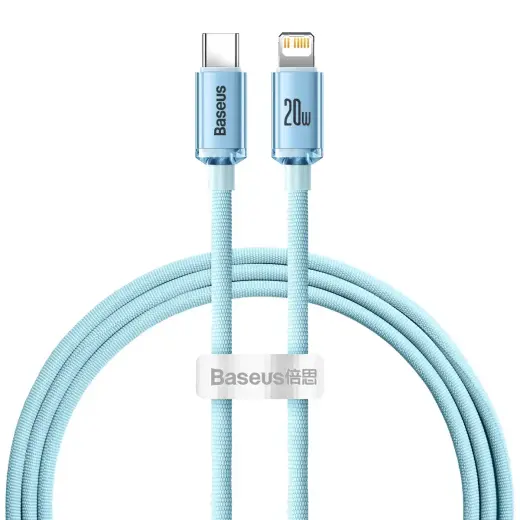 Baseus CAJY001303 data transfer and charging cable | Lightning to USB-C | 20W | 1.2m | blue