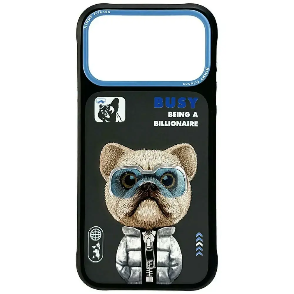 Etui Nimmy Cool&Cute 2.0 Dog do iPhone    17 Pro Max czarny