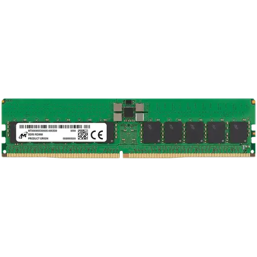 MICRON DDR5 RDIMM 32GB 2Rx8 6400 CL52 (16Gbit) (Tray)