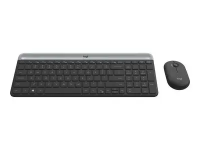 Logitech Keyboard and Mouse Set Slim Wireless Combo MK470 - Graphite