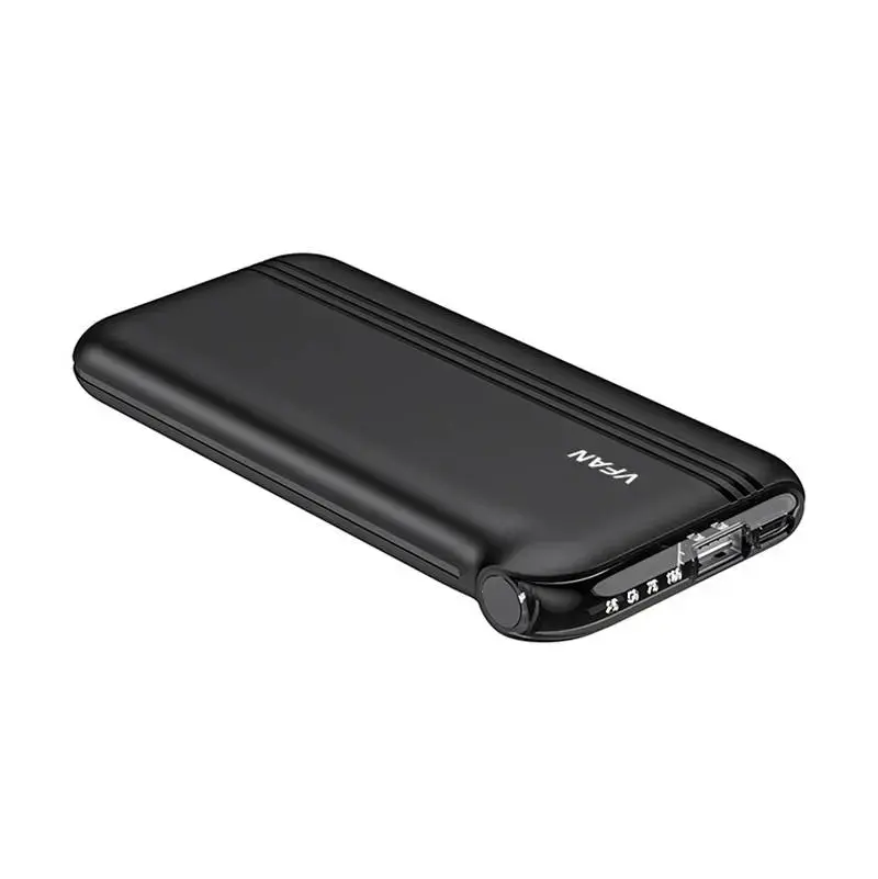 Powerbank Vipfan F10 10000mAh + 4-in-1 cable (black)