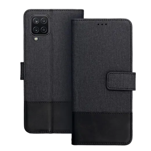 Gomma Book book type phone case for Samsung Galaxy A12 (A125) | M12 (M127) black