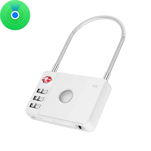 MiLi GPS Bluetooth MiLock Tracker HD-P16-L (Apple only) luggage lock white
